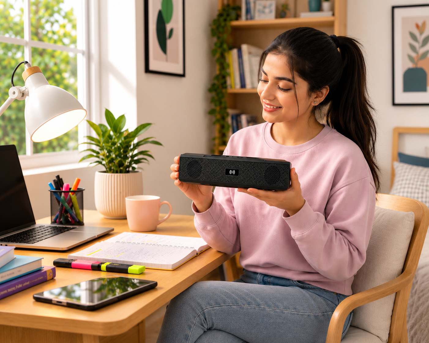 Sellaroh™ 16W High-Bass Wireless Soundbar SS-BT1200BLACK – Ultra-Clear Audio, v5.3 Bluetooth & 1800mAh Fast-Charge Battery
