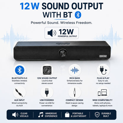 Sellaroh™ Portable Bluetooth Soundbar "