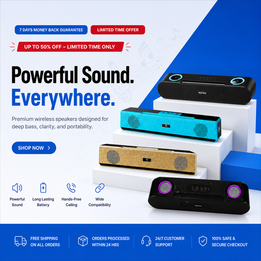 PickPack Portable Bluetooth Soundbar